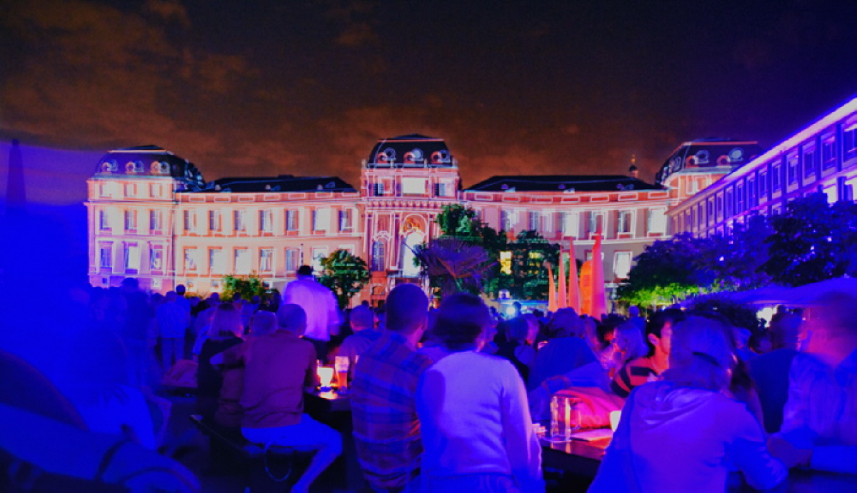 Darmstädter Schloss Feuerwerk